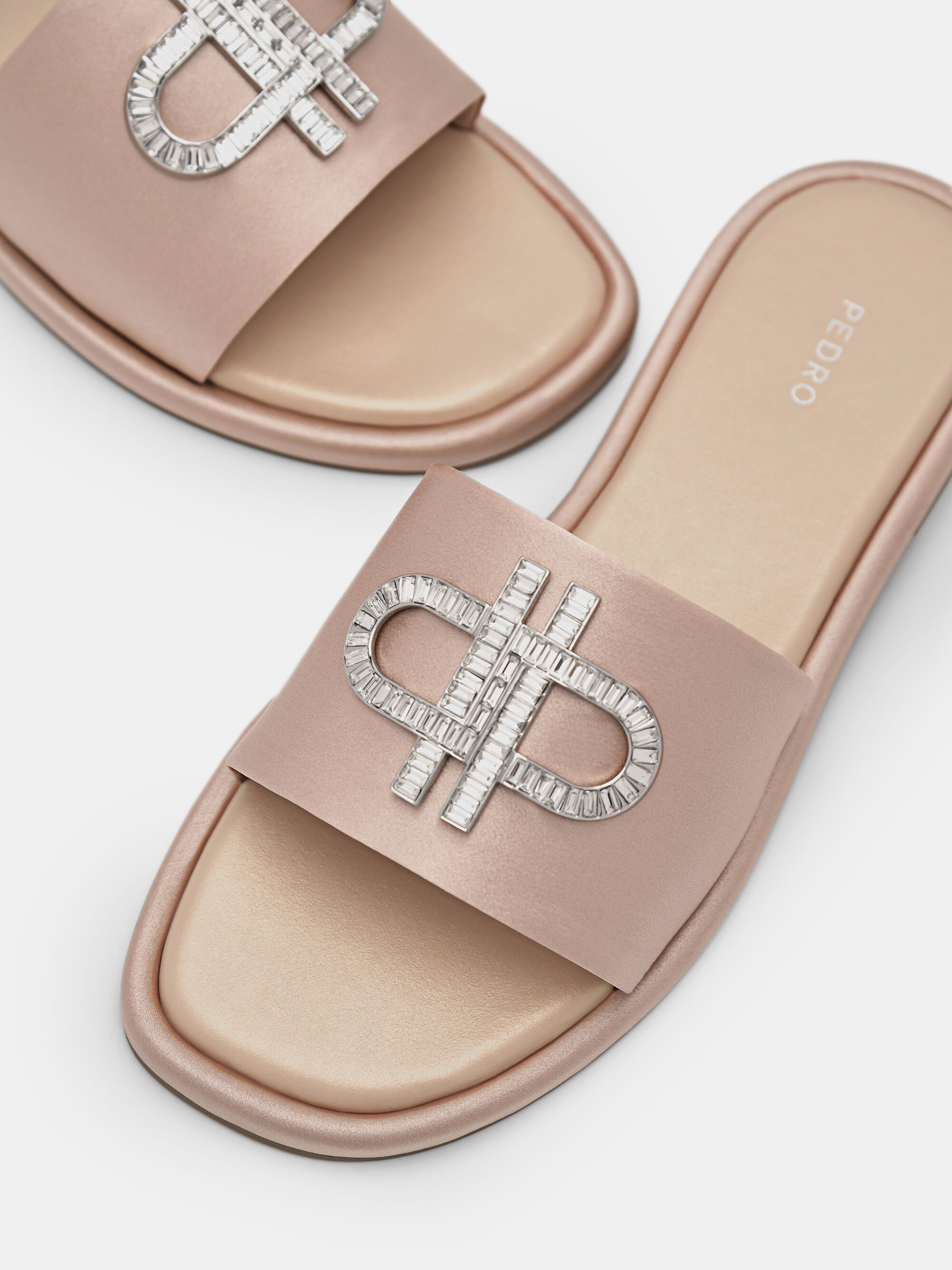 Nude PEDRO Icon Satin Sandals - PEDRO ID
