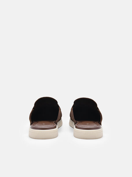PEDRO Icon Leather Heel Sandals, Black