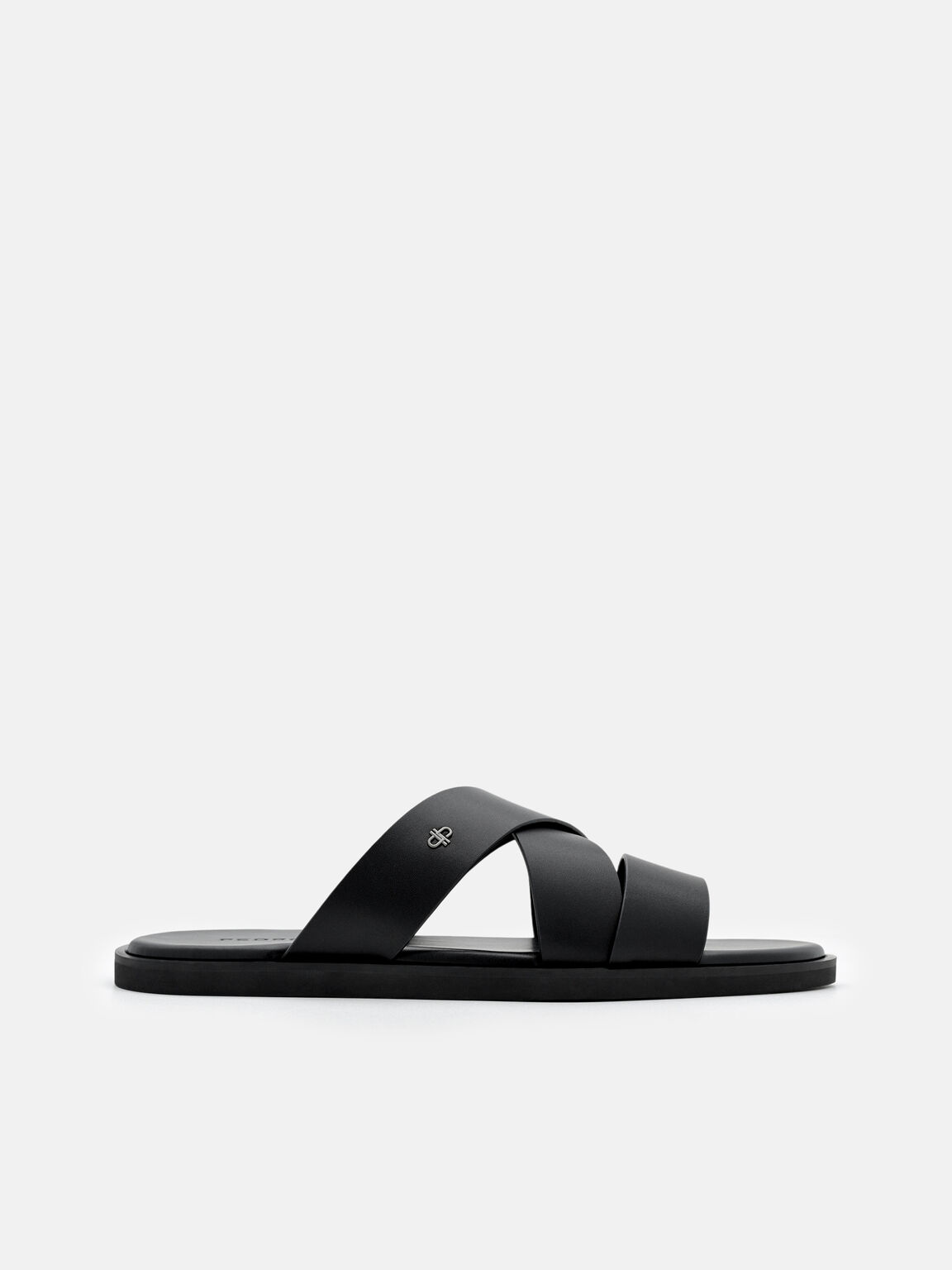 Cross-Strap Slide Sandals, , hi-res