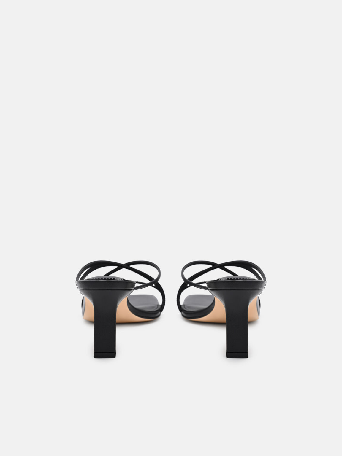 Sydney Sandal Hak Kulit, 