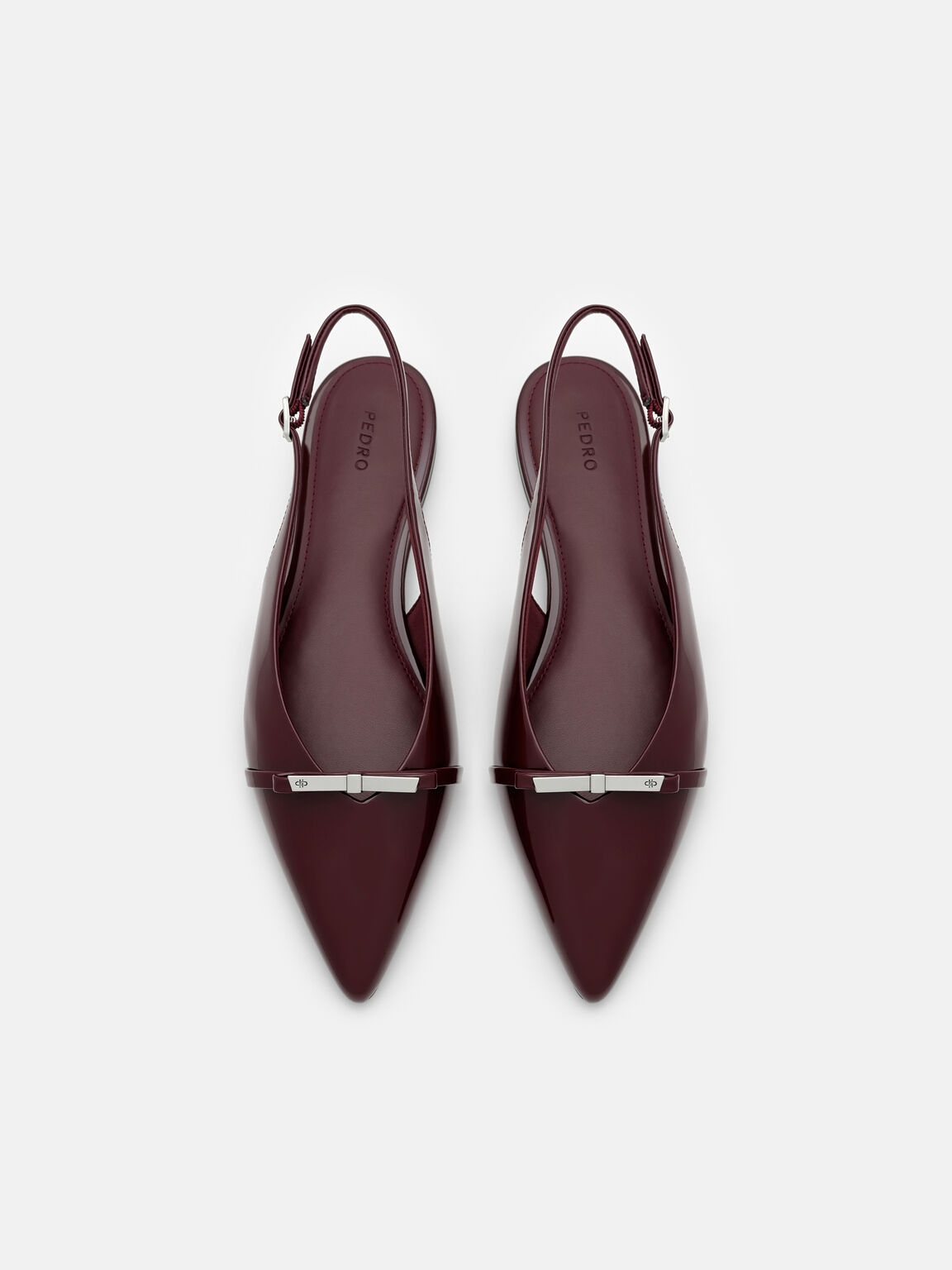 Sepatu Flat Slingback Kulit Jeanine, , hi-res