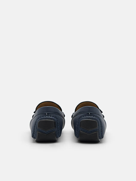 PEDRO Icon Leather Heel Sandals, Black