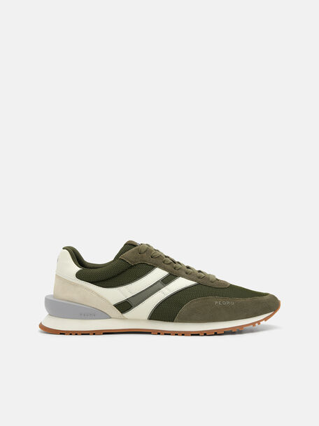 Powell Suede Sneakers, Military Green