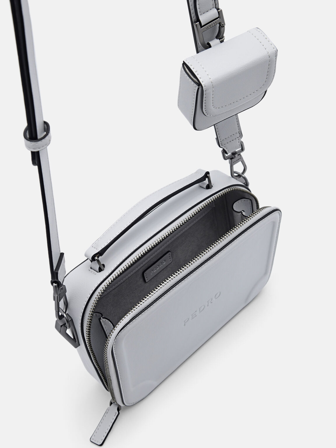 Drew Sling Bag, Light Grey