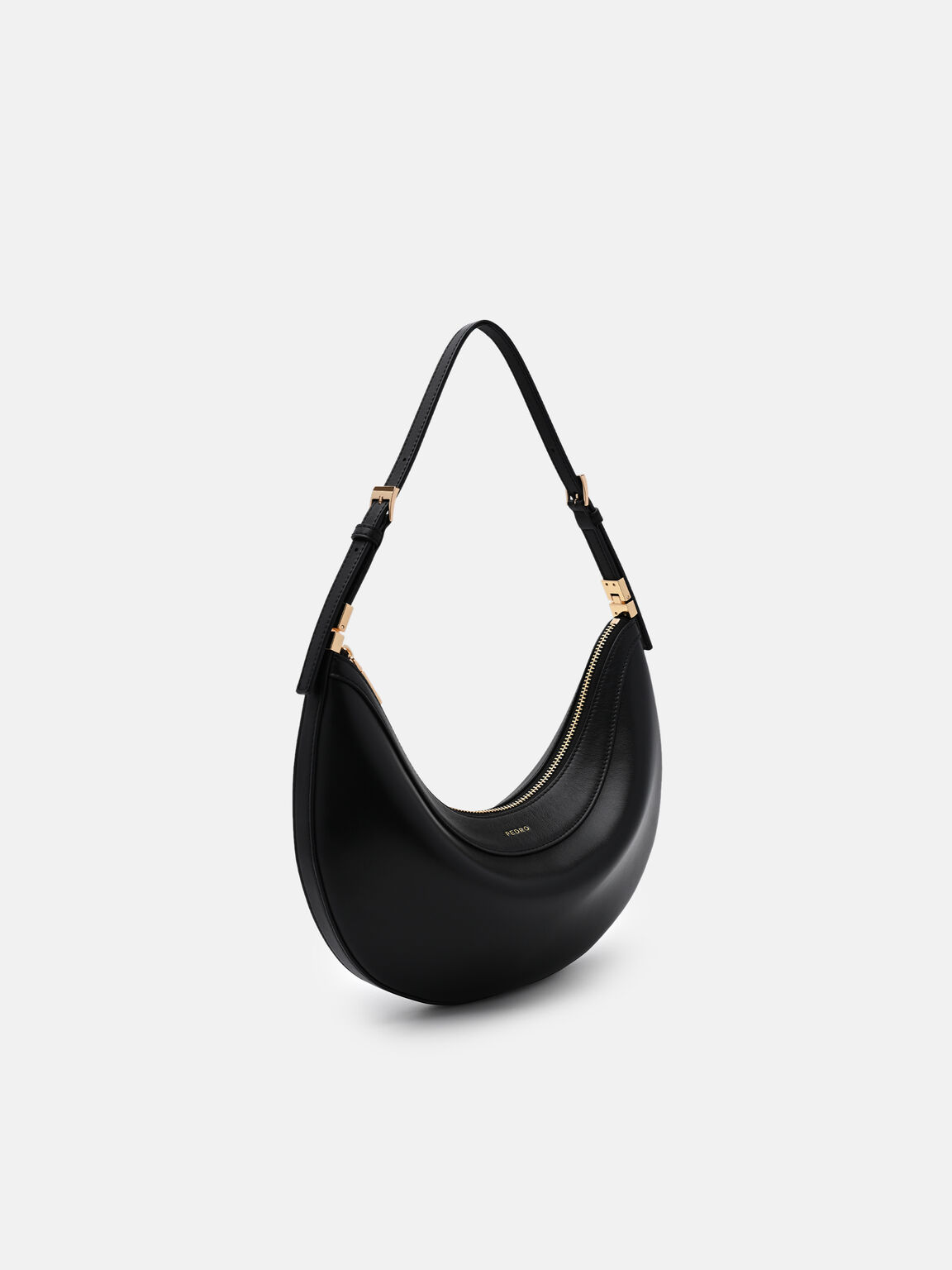 Jatte Leather Crescent Shoulder Bag, , hi-res
