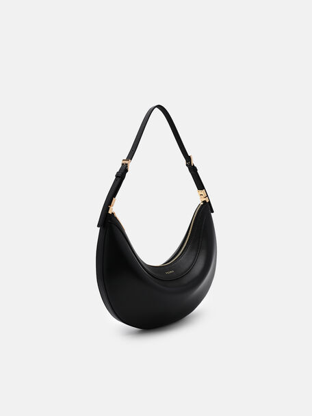 Jatte Leather Crescent Shoulder Bag, , hi-res