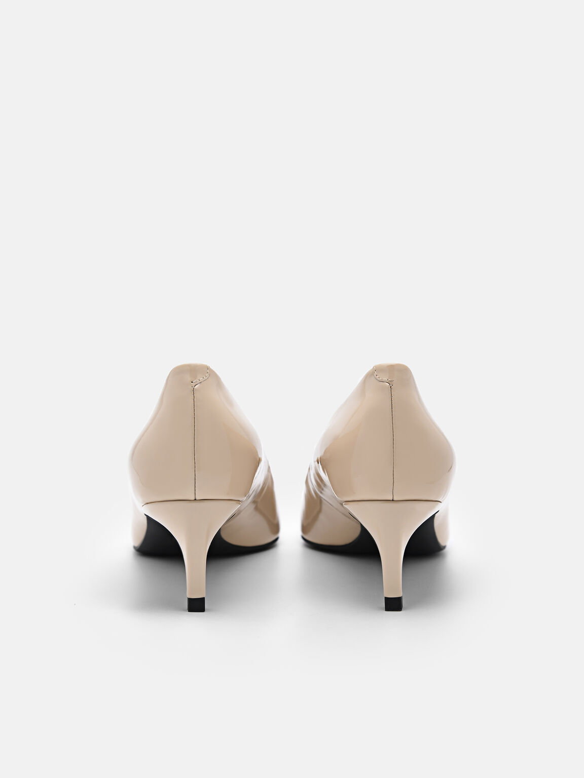 PEDRO Icon Leather Heel Pumps, Sand