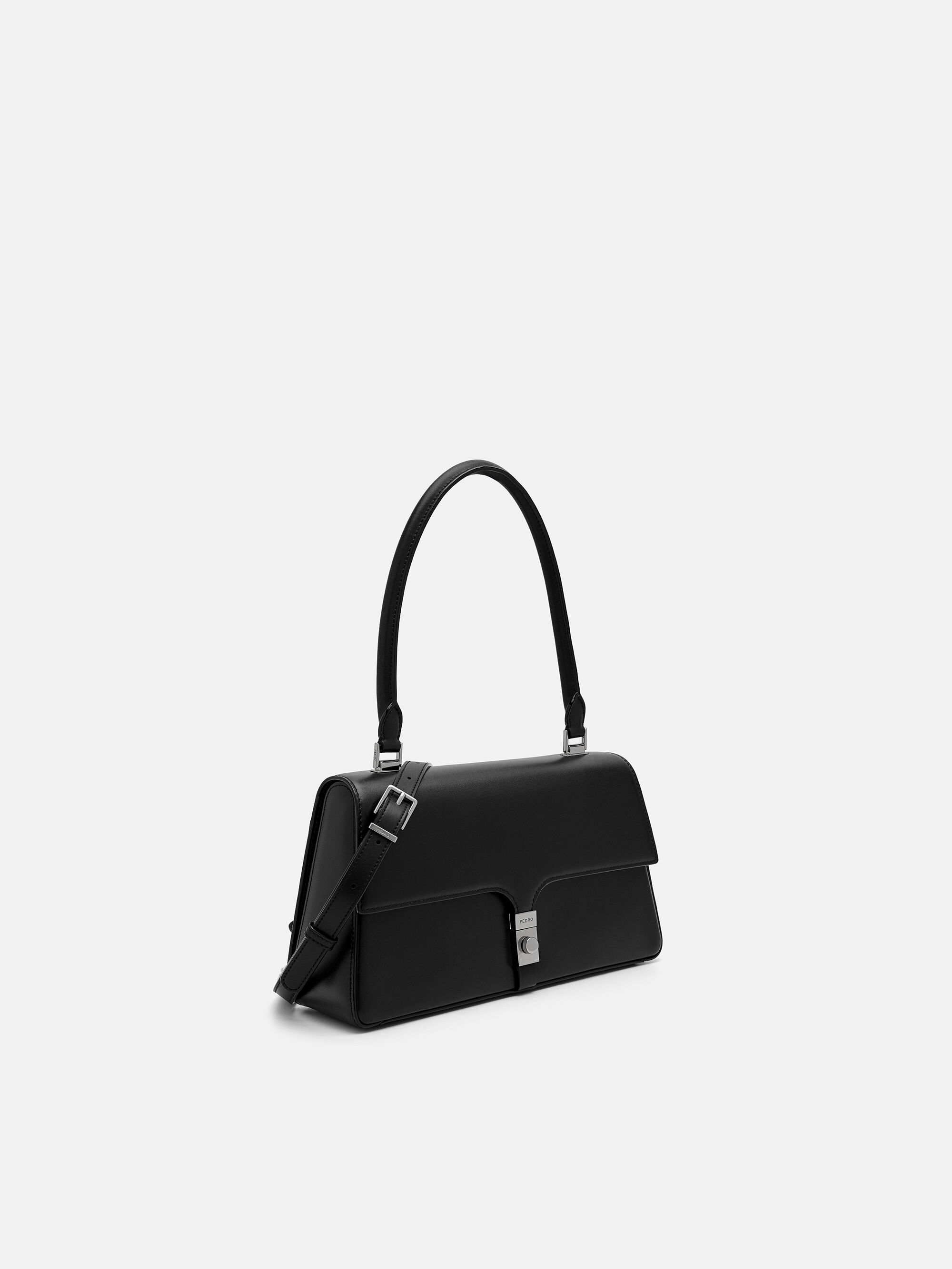 Black PEDRO Studio Farida Leather Handbag - PEDRO ID