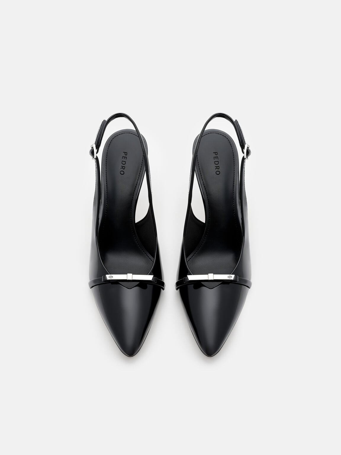 Jeanine Patent Leather Heel Slingback Pumps, , hi-res