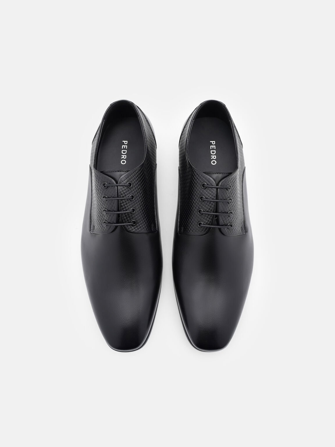 Woven Leather Derby Shoes, 