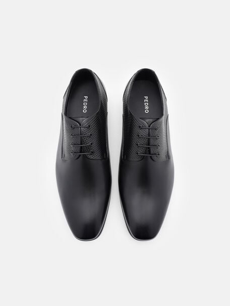 Woven Leather Derby Shoes, 