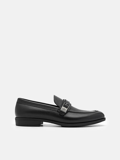 Altitude Embossed Leather Loafers, , hi-res