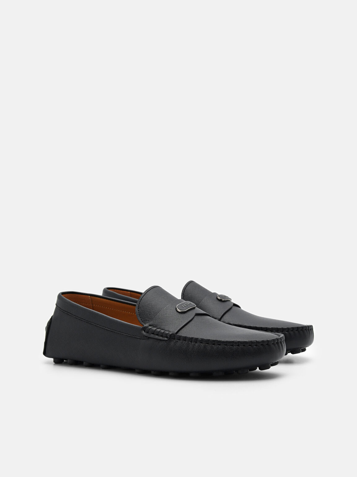 Sepatu Driving Kulit Embos, 