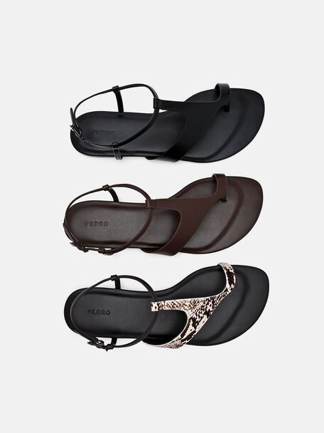 Sandal Ankle Strap Calfhair, , hi-res
