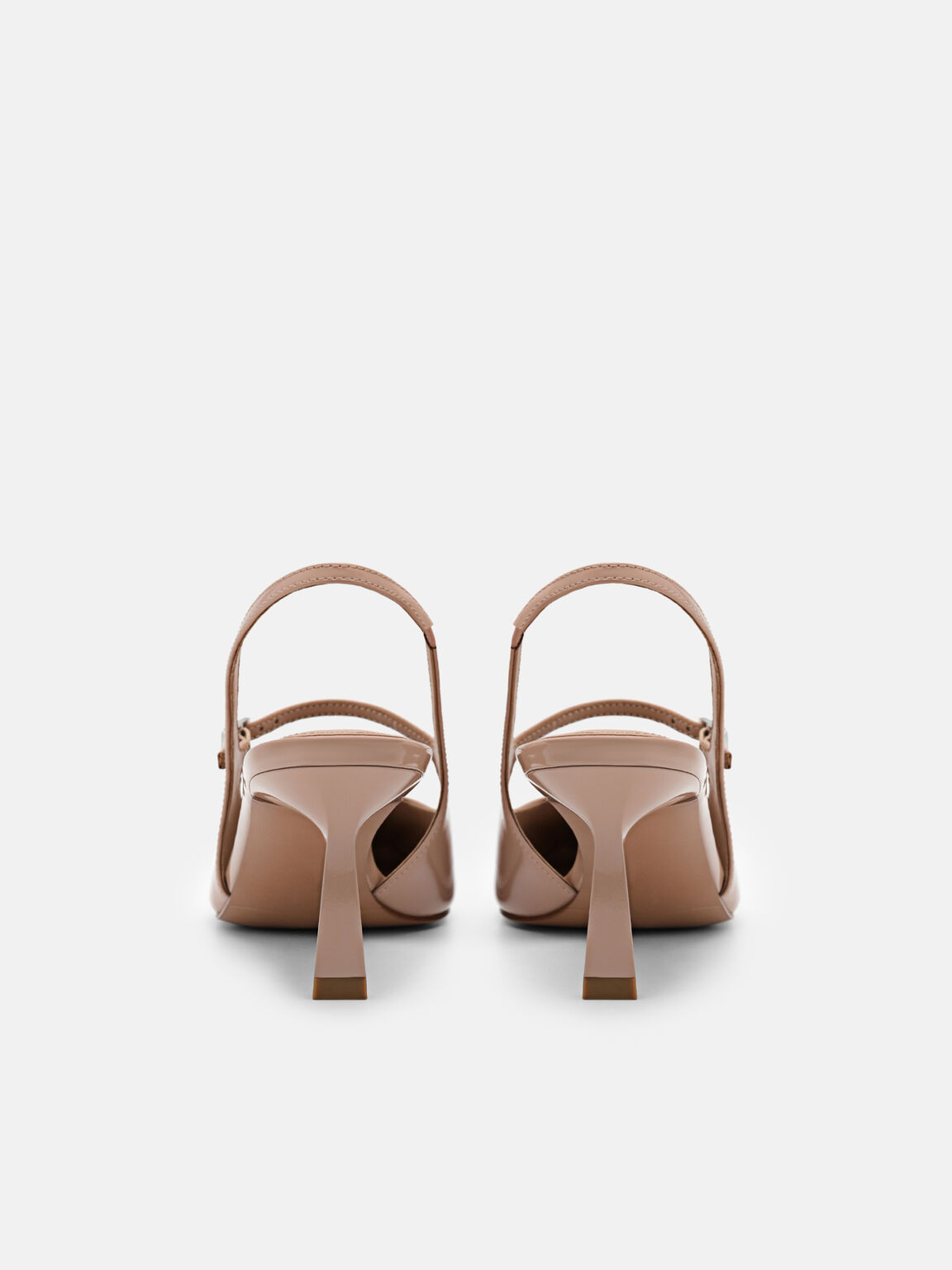 Sepatu Hak Slingback Kulit, , hi-res