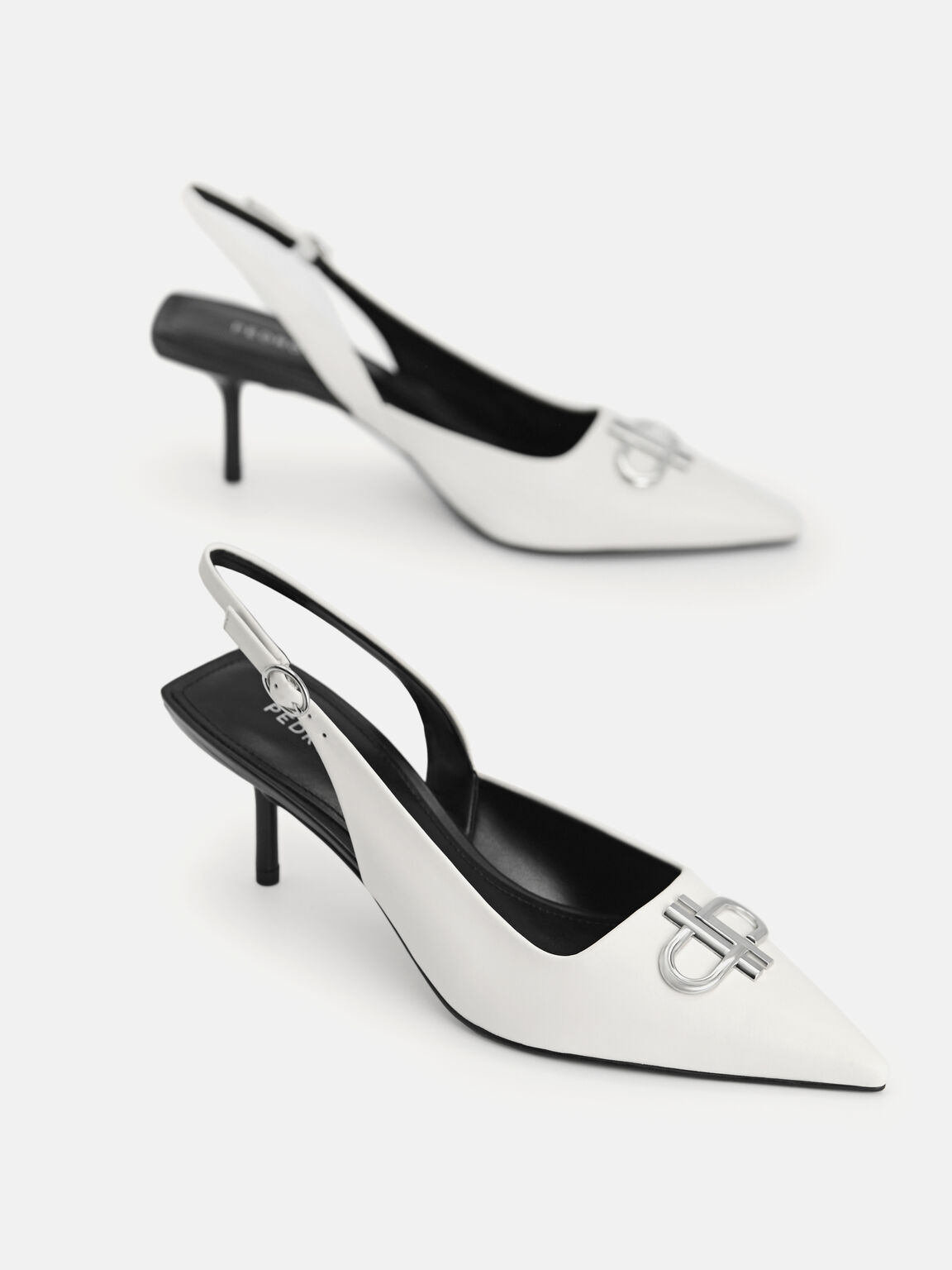 PEDRO Icon Leather Pointed Slingback Pumps, 