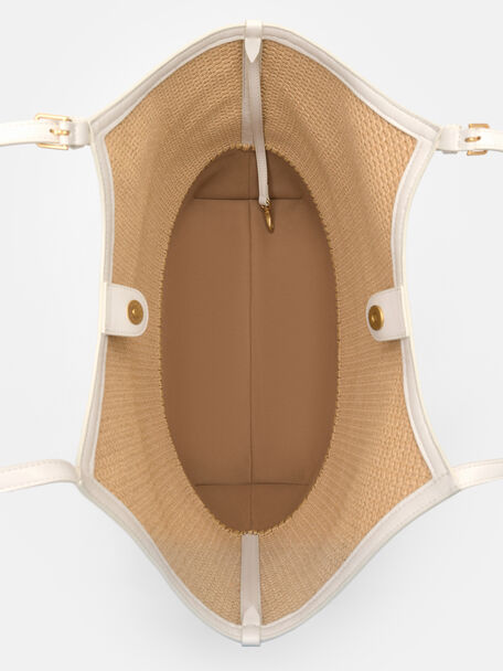 Melka Raffia Oversized Tote Bag, , hi-res