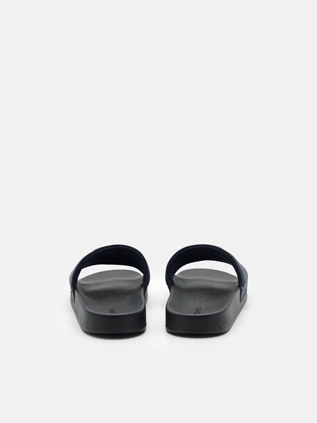 PEDRO Icon Leather Heel Sandals, Black