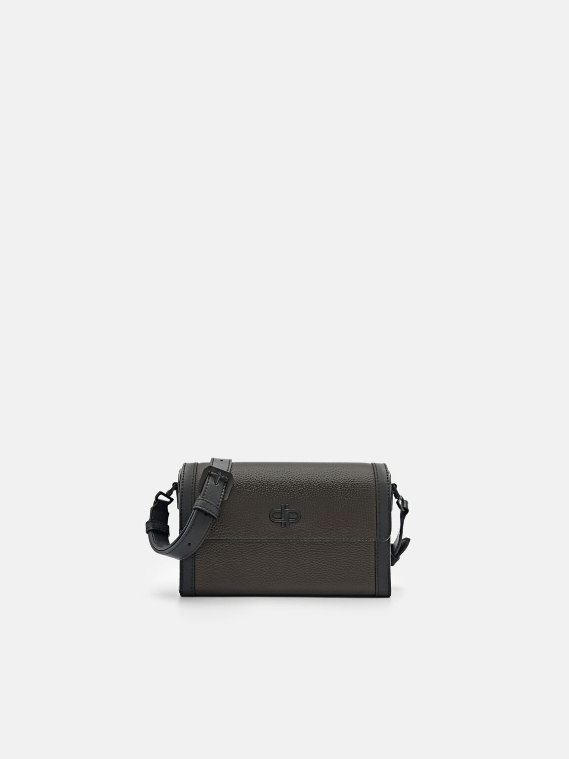 Tas Selempang Kulit PEDRO Icon, Dark Brown