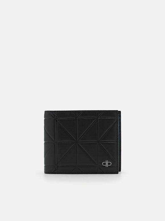 PEDRO Icon Leather Bi-Fold Wallet in Pixel, Black, hi-res