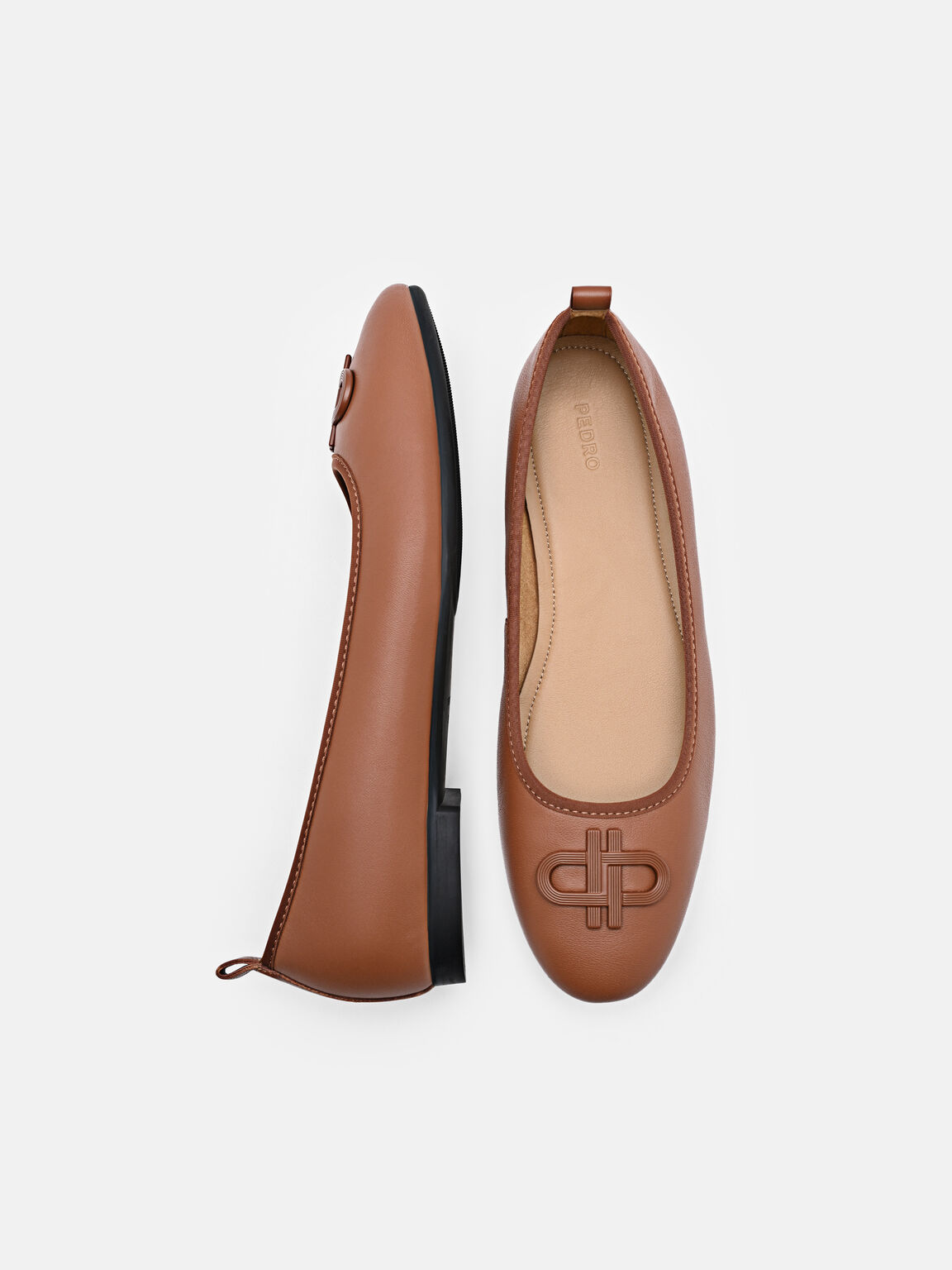 PEDRO Icon Flat Ballerina Kulit, 