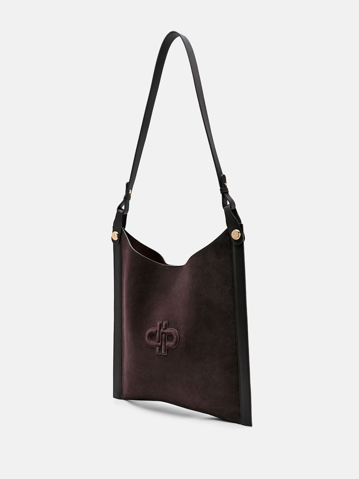 Oversized Suede Shoulder Bag, , hi-res