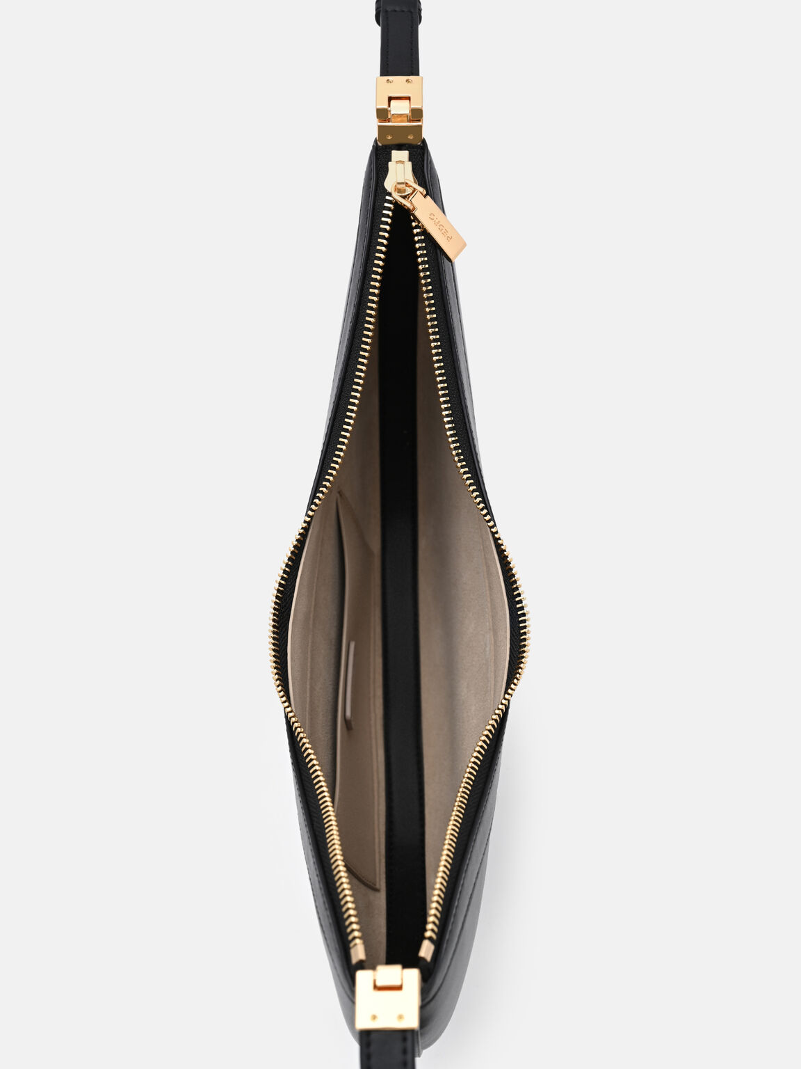 Jatte Leather Crescent Shoulder Bag, , hi-res