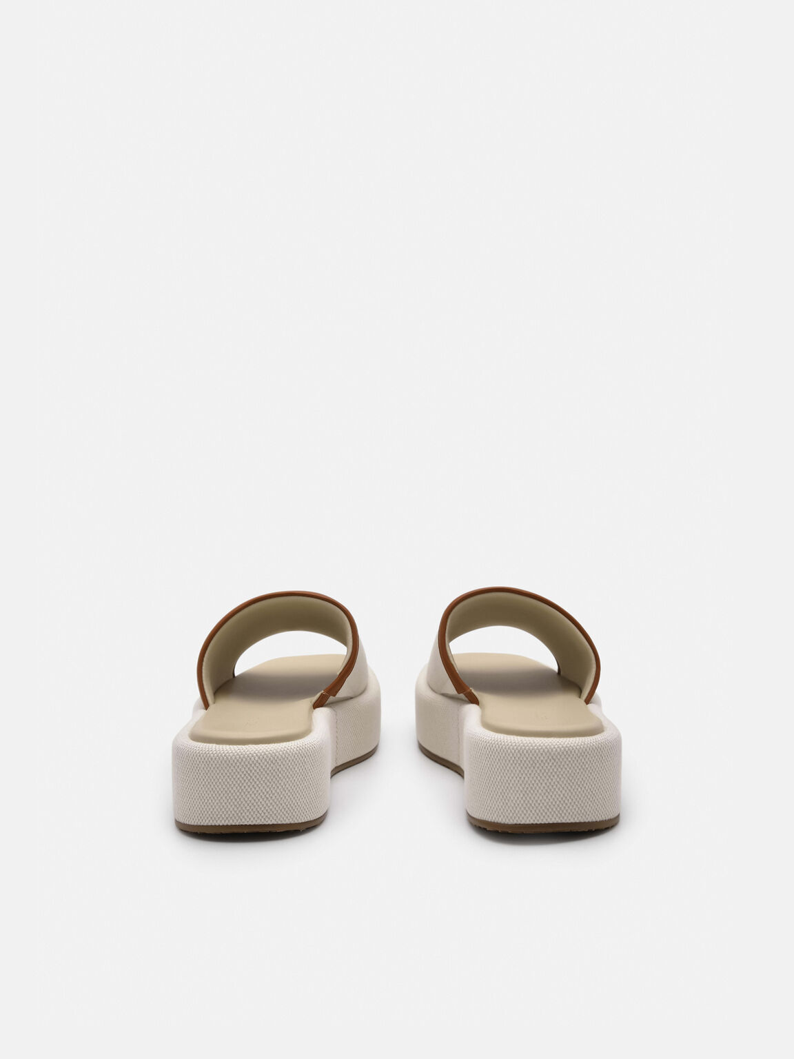 PEDRO Icon Canvas Wedge Sandals, Beige