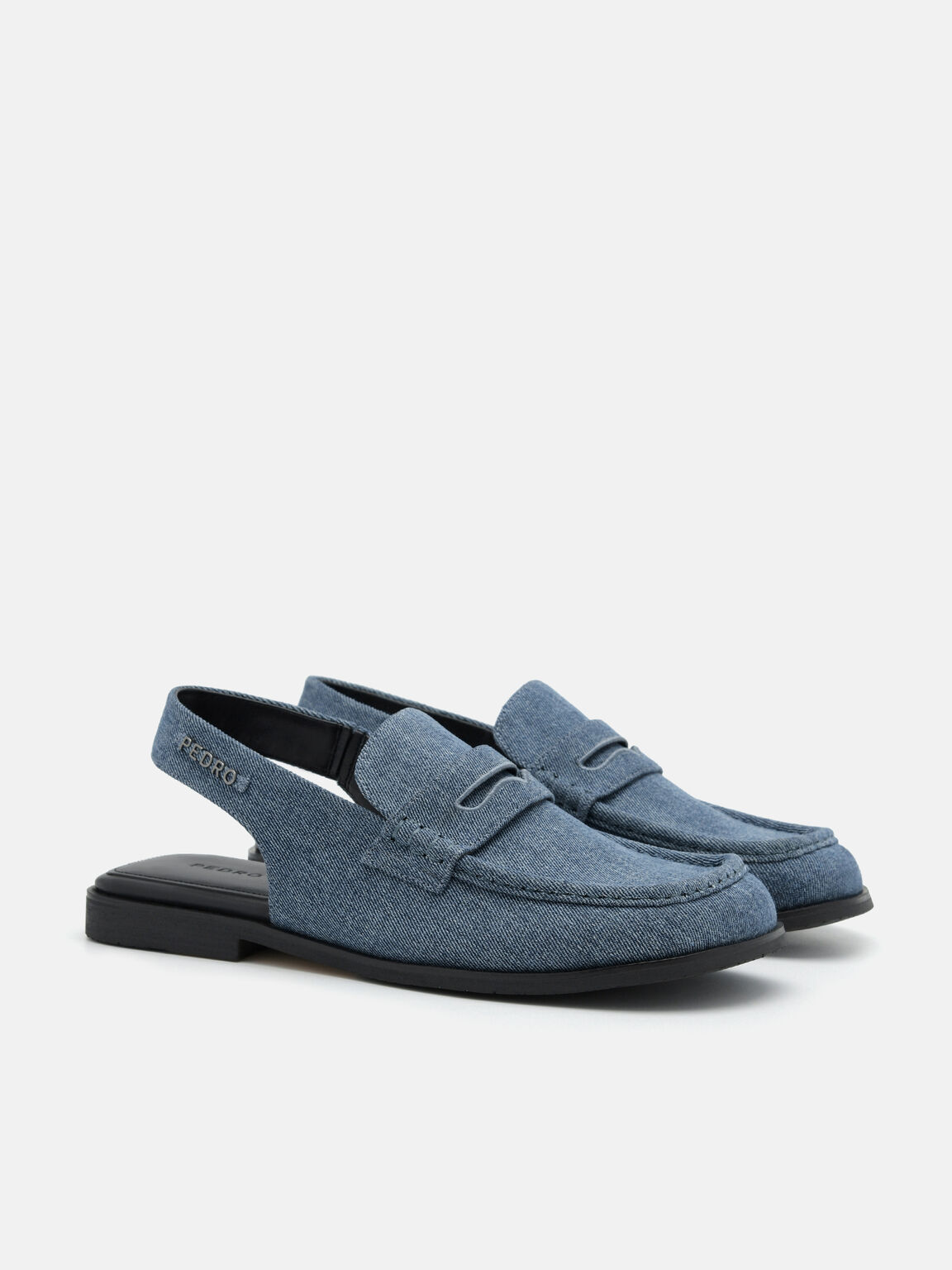 Ewan Denim Penny Loafers, 