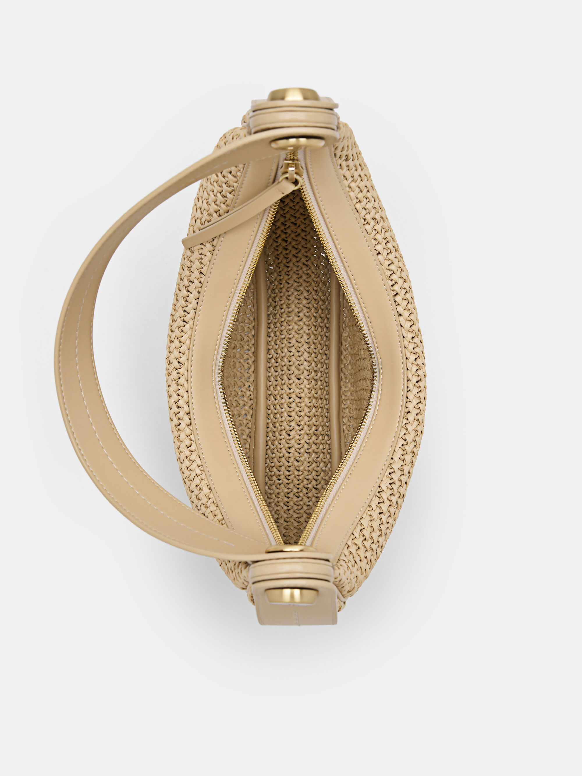 PEDRO Icon Raffia Shoulder Bag - Sand - PEDRO ID