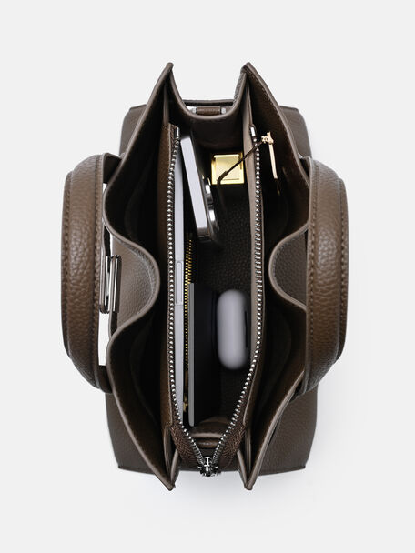 Tas Tangan Kulit Sedang Danielle, , hi-res