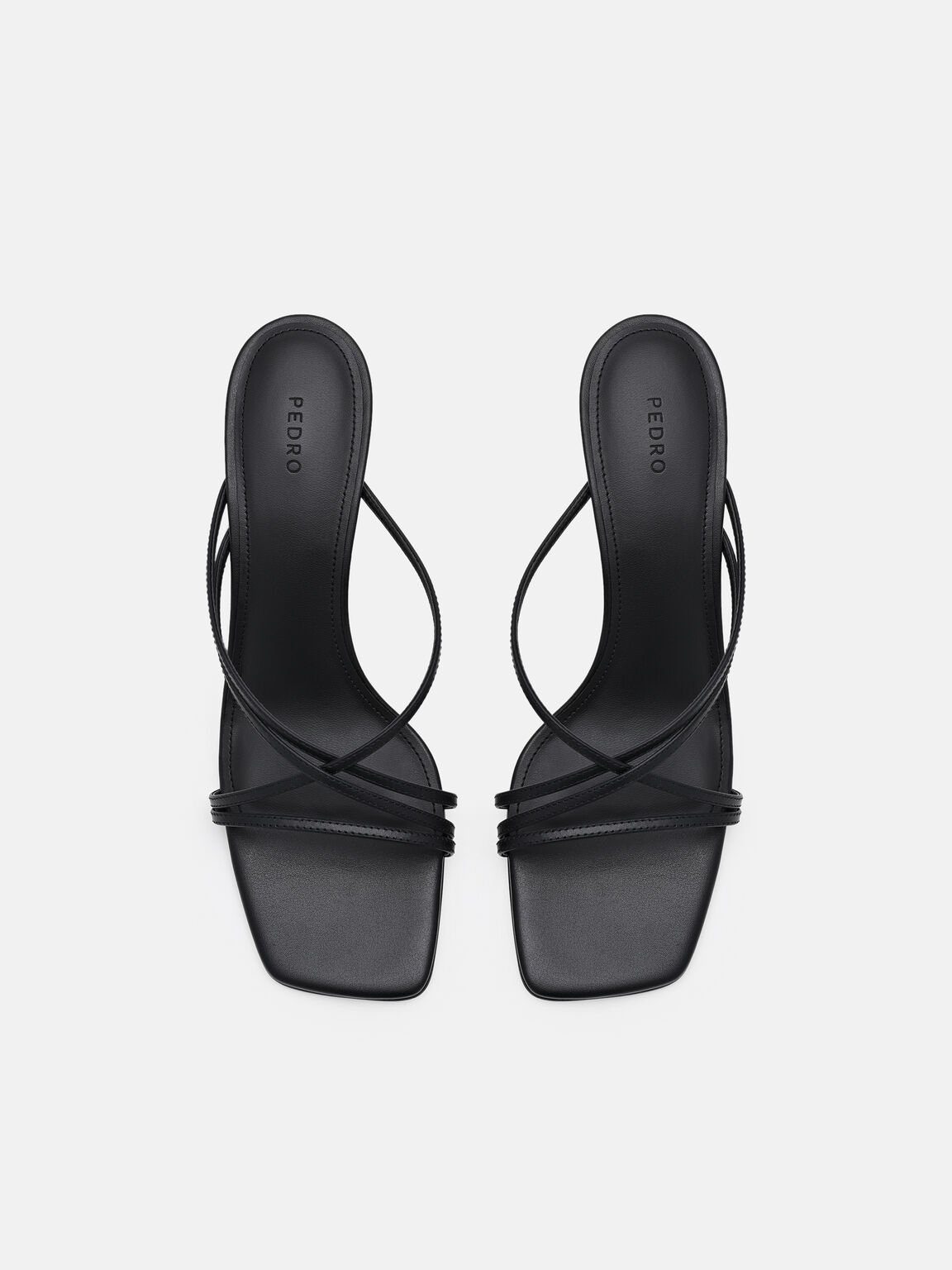 Sydney Sandal Hak Kulit, 