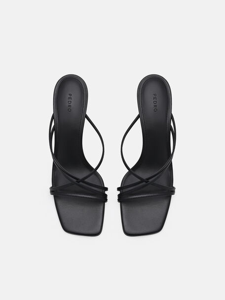 Sydney Sandal Hak Kulit, 