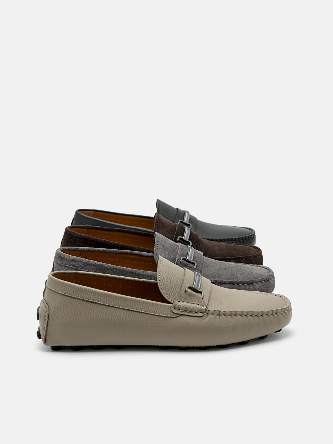 Sepatu Driving Suede Horsebit, 