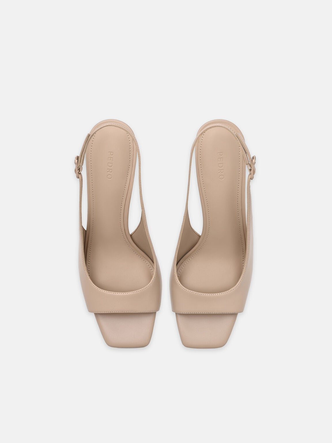 Marina Sandal Hak Kulit, 