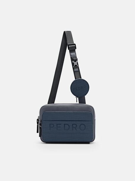 Flynn Casual Sling Bag, Dark Grey, hi-res