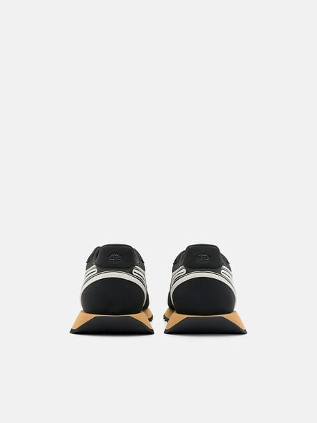 PEDRO Icon Leather Heel Sandals, Black