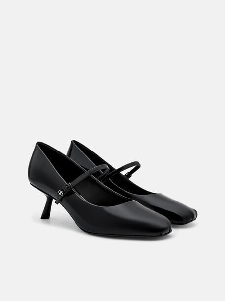 Kiana Patent Leather Heel Pumps, , hi-res