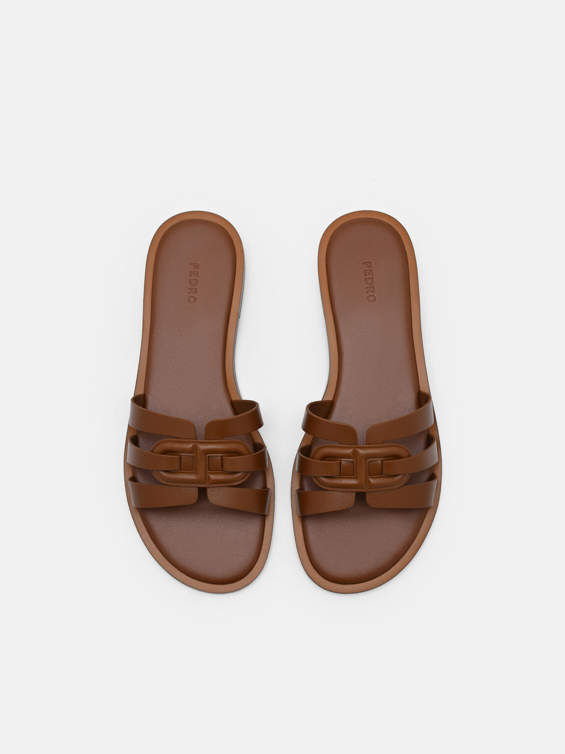 Carmel Sandal Slide Kulit, , hi-res