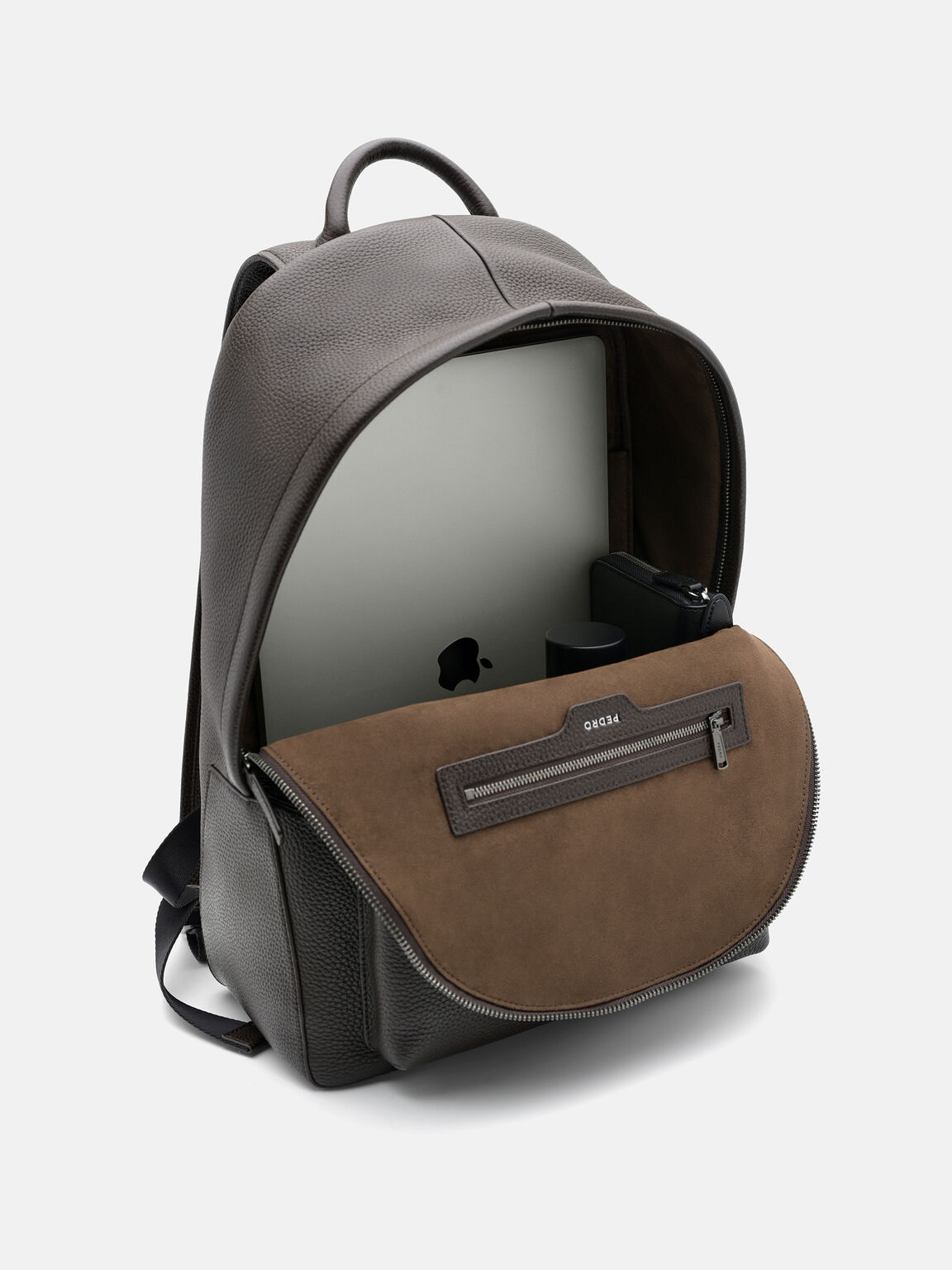James Tumbled Leather Backpack, 