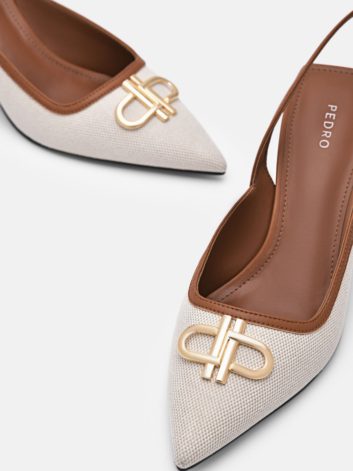 PEDRO Icon Canvas Slingback Pumps, 