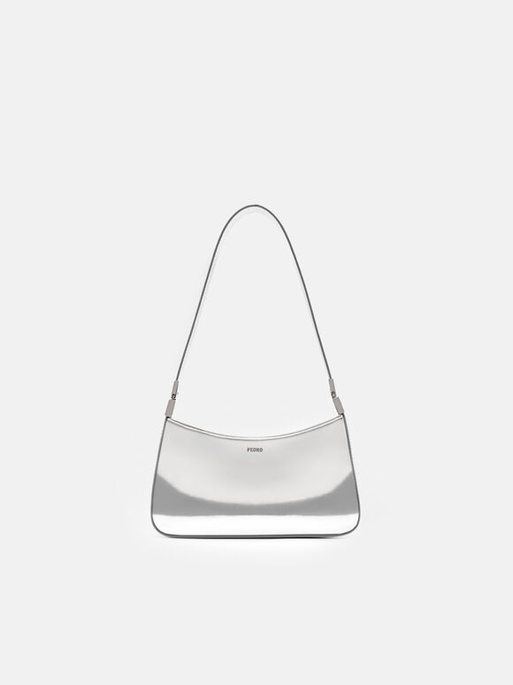 Jatte Shoulder Bag, Silver, hi-res