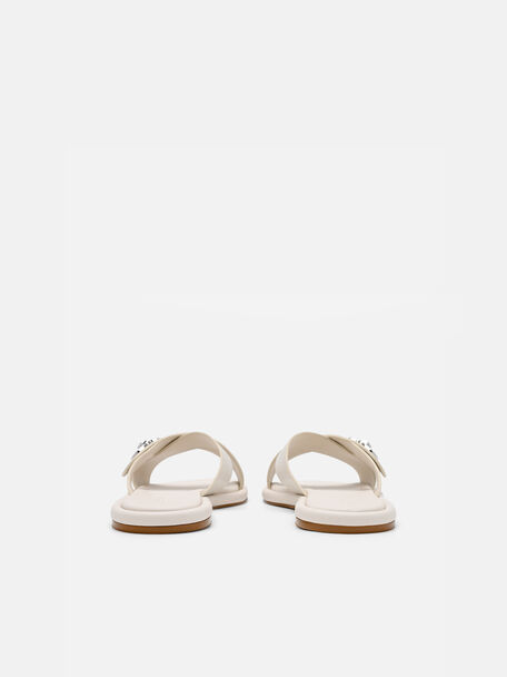 Sienna Leather Cross Sandals, , hi-res