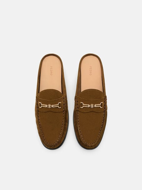 Alistair Suede Penny Mules, , hi-res