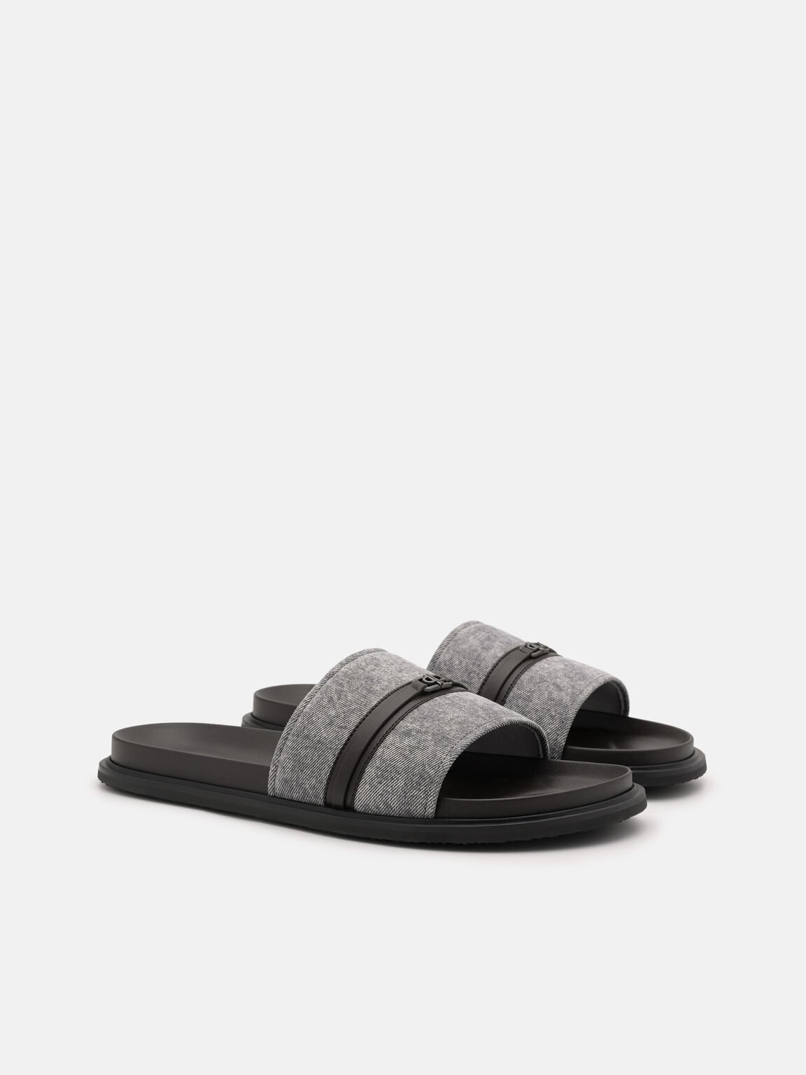 Belted Slide Sandals, 