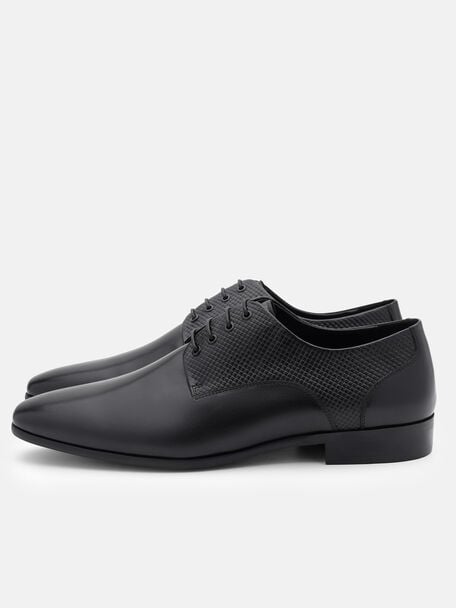 Woven Leather Derby Shoes, 