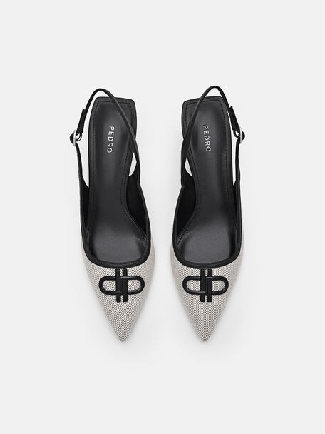 PEDRO Icon Leather Heel Sandals, Black PEDRO Icon Leather Heel Sandals, Black