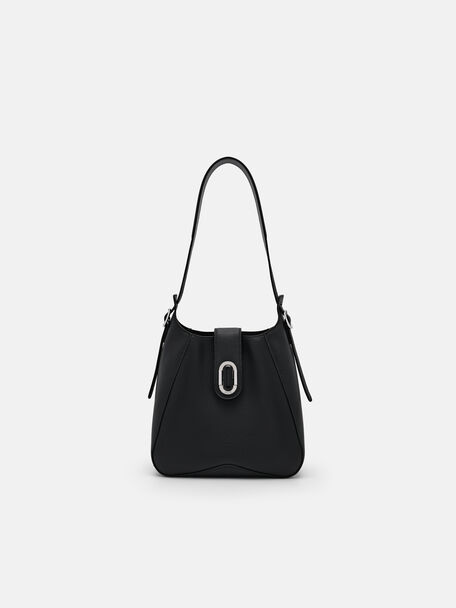 Tas Hobo Kulit PEDRO Studio Rift, Black