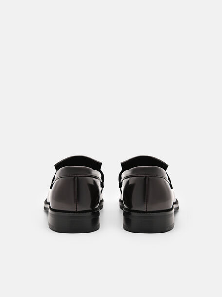 PEDRO Icon Leather Heel Sandals, Black