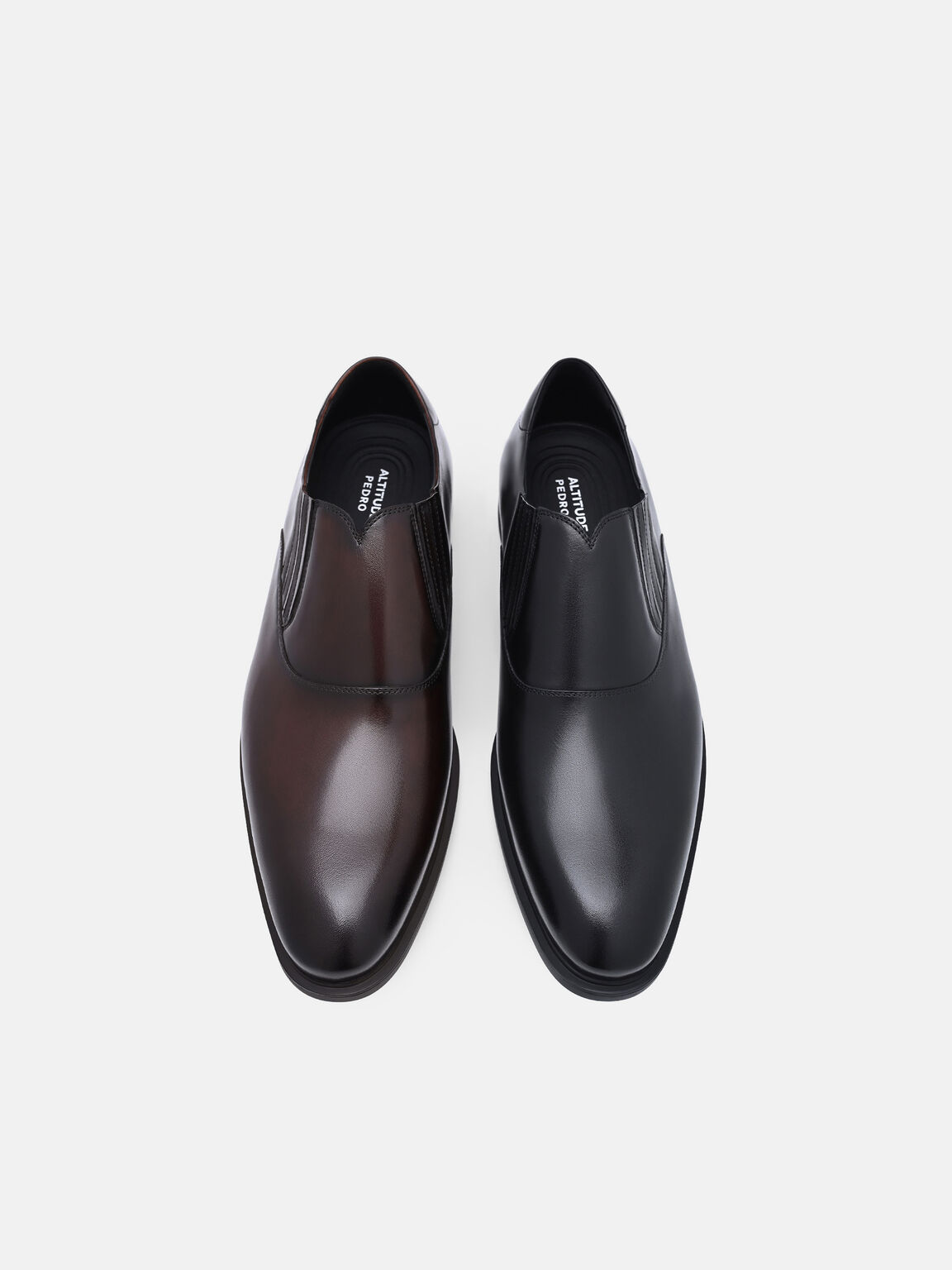 Altitude Burnished Leather Slip-On Dress Shoes, , hi-res